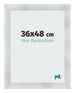 Photo Frame 36x48cm Aluminum Brushed MDF Pisa Front Size | Yourdecoration.com