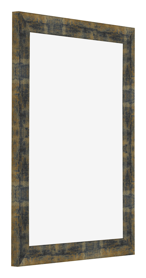 Photo Frame 36x48cm Blue Gold Melange MDF Pisa Front Oblique | Yourdecoration.com