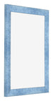 Photo Frame 36x48cm Clear Blue Swept MDF Pisa Front Oblique | Yourdecoration.com