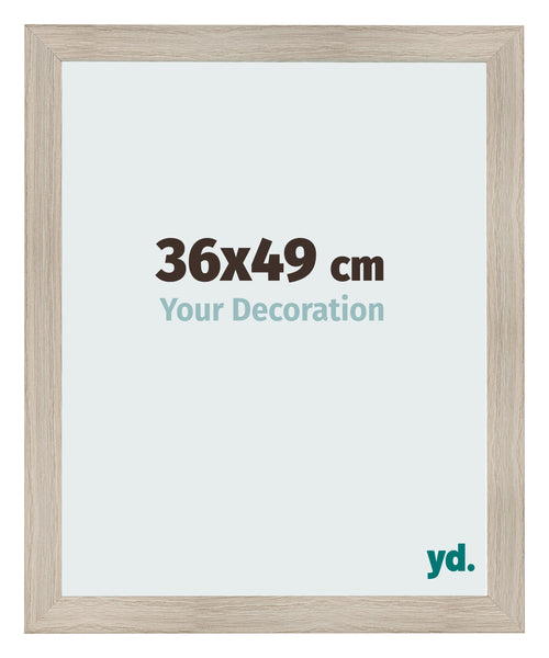 Photo Frame 36x49cm Oak Rustic MDF Pisa Front Size | Yourdecoration.com