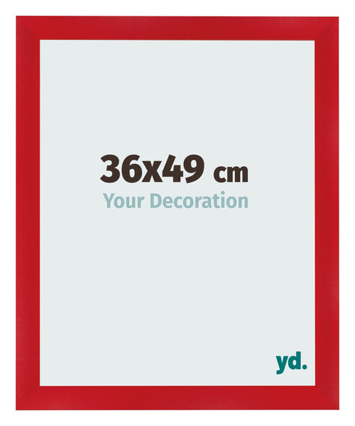 Photo Frame 36x49cm Red MDF Pisa Front Size | Yourdecoration.com