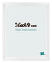 Photo Frame 36x49cm White Vintage MDF Pisa Front Size | Yourdecoration.com