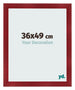 Photo Frame 36x49cm Wine Red Swept MDF Pisa Front Size | Yourdecoration.com