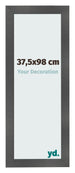 Photo Frame 37 5x98cm Black Silver Polished MDF Pisa Front Size | Yourdecoration.com