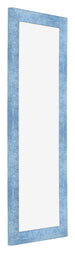 Photo Frame 37 5x98cm Clear Blue Swept MDF Pisa Front Oblique | Yourdecoration.com