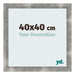 Photo Frame 40x40cm Metal Vintage MDF Pisa Front Size | Yourdecoration.com