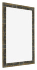 Photo Frame 40x55cm Blue Gold Melange MDF Pisa Front Oblique | Yourdecoration.com