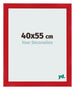 Photo Frame 40x55cm Red MDF Pisa Front Size | Yourdecoration.com