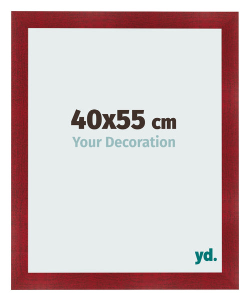 Photo Frame 40x55cm Wine Red Swept MDF Pisa Front Size | Yourdecoration.com