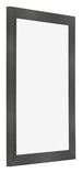 Photo Frame 40x60cm Black Silver Polished MDF Pisa Front Oblique | Yourdecoration.com