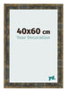 Photo Frame 40x60cm Blue Gold Melange MDF Pisa Front Size | Yourdecoration.com