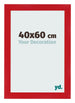 Photo Frame 40x60cm Red MDF Pisa Front Size | Yourdecoration.com