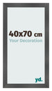 Photo Frame 40x70cm Black Silver Polished MDF Pisa Front Size | Yourdecoration.com