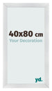 Photo Frame 40x80cm Silver Black Swept MDF Pisa Front Size | Yourdecoration.com