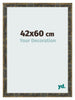Photo Frame 42x60cm Blue Gold Melange MDF Pisa Front Size | Yourdecoration.com