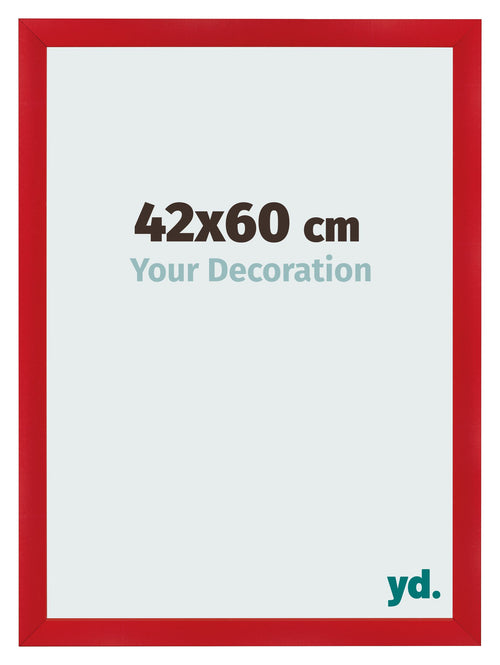 Photo Frame 42x60cm Red MDF Pisa Front Size | Yourdecoration.com