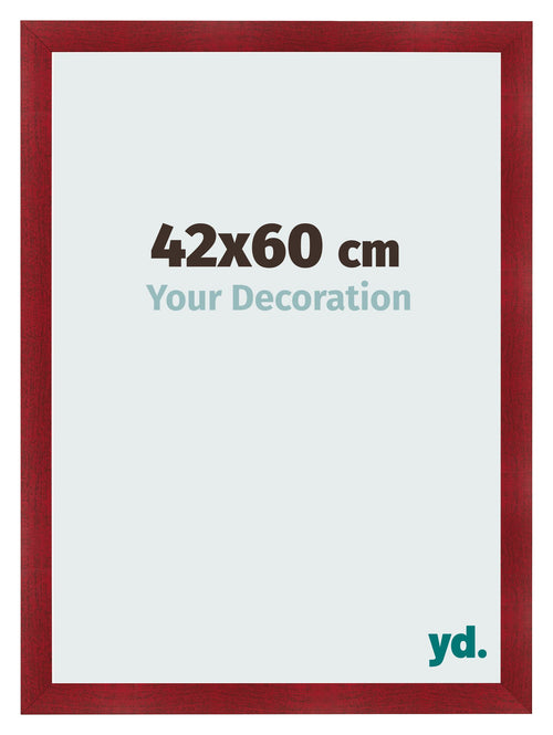 Photo Frame 42x60cm Wine Red Swept MDF Pisa Front Size | Yourdecoration.com