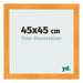 Photo Frame 45x45cm Orange MDF Pisa Front Size | Yourdecoration.com