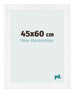 Photo Frame 45x60cm White Vintage MDF Pisa Front Size | Yourdecoration.com