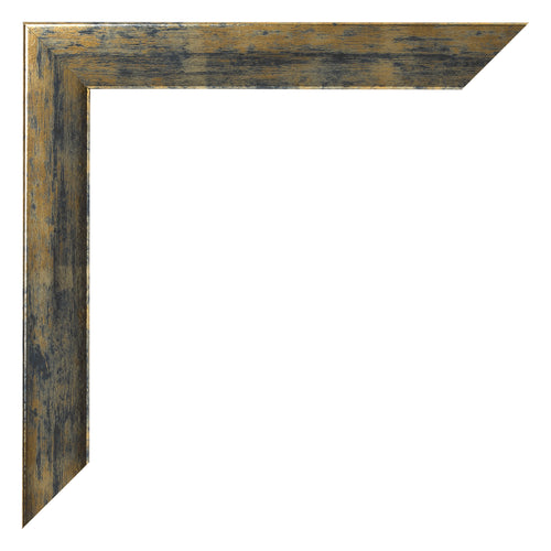 Photo Frame 45x80cm Blue Gold Melange MDF Pisa Detail Corner | Yourdecoration.com