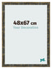 Photo Frame 48x67cm Blue Gold Melange MDF Pisa Front Size | Yourdecoration.com