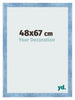 Photo Frame 48x67cm Clear Blue Swept MDF Pisa Front Size | Yourdecoration.com