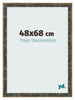Photo Frame 48x68cm Blue Gold Melange MDF Pisa Front Size | Yourdecoration.com