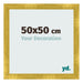 Photo Frame 50x50cm Gold Vintage MDF Pisa Front Size | Yourdecoration.com