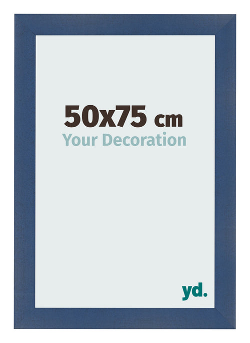 Photo Frame 50x75cm Dark Blue Swept MDF Pisa Front Size | Yourdecoration.com