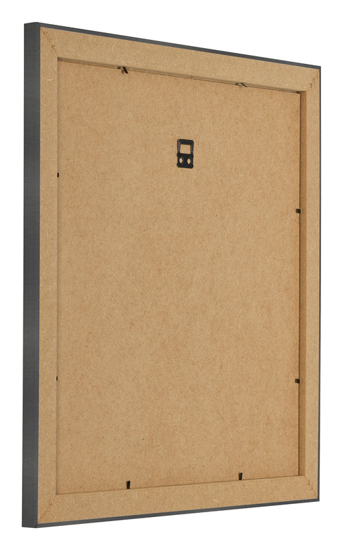 Photo Frame 55x55cm Black Silver Polished MDF Pisa Back Oblique | Yourdecoration.com