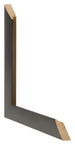 Photo Frame 55x55cm Black Silver Polished MDF Pisa Detail Intersection | Yourdecoration.com