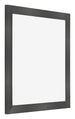 Photo Frame 55x55cm Black Silver Polished MDF Pisa Front Oblique | Yourdecoration.com