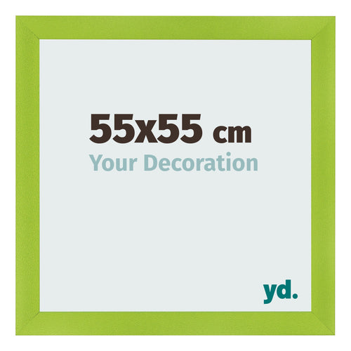 Photo Frame 55x55cm Green MDF Pisa Front Size | Yourdecoration.com