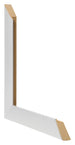 Photo Frame 55x55cm Silver Black Swept MDF Pisa Detail Intersection | Yourdecoration.com