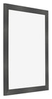 Photo Frame 55x65cm Black Silver Polished MDF Pisa Front Oblique | Yourdecoration.com