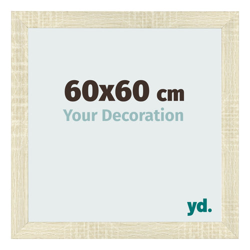 Photo Frame 60x60cm Sonoma Oak MDF Pisa Front Size | Yourdecoration.com
