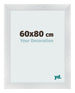 Photo Frame 60x80cm Silver Black Swept MDF Pisa Front Size | Yourdecoration.com