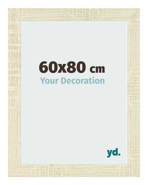 Photo Frame 60x80cm Sonoma Oak MDF Pisa Front Size | Yourdecoration.com