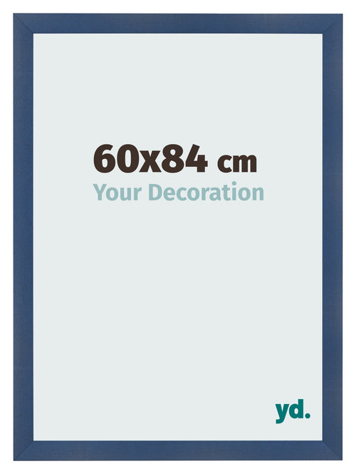 Photo Frame 60x84cm Dark Blue Swept MDF Pisa Front Size | Yourdecoration.com