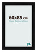 Photo Frame 60x85cm Black Silver Polished MDF Pisa Front Size | Yourdecoration.com