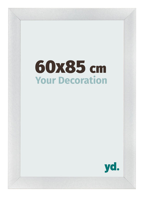 Photo Frame 60x85cm Silver Black Swept MDF Pisa Front Size | Yourdecoration.com