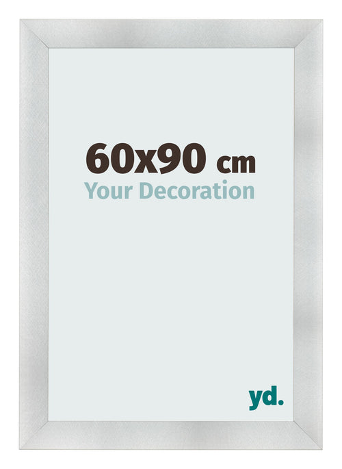 Photo Frame 60x90cm Aluminum Brushed MDF Pisa Front Size | Yourdecoration.com
