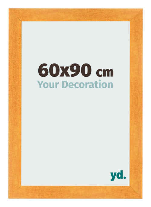 Photo Frame 60x90cm Orange MDF Pisa Front Size | Yourdecoration.com
