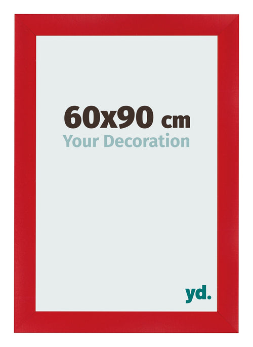 Photo Frame 60x90cm Red MDF Pisa Front Size | Yourdecoration.com