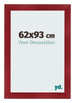 Photo Frame 62x93cm Wine Red Swept MDF Pisa Front Size | Yourdecoration.com