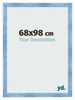 Photo Frame 68x98cm Clear Blue Swept MDF Pisa Front Size | Yourdecoration.com