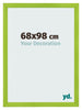 Photo Frame 68x98cm Green MDF Pisa Front Size | Yourdecoration.com