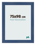 Photo Frame 75x98cm Dark Blue Swept MDF Pisa Front Size | Yourdecoration.com