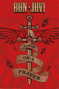 Poster Bon Jovi Livin On a Prayer 61x91 5cm Pyramid PP35296 | Yourdecoration.com