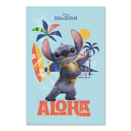 Poster Disney Stitch Live Action Aloha 61x91 5cm Grupo Erik GPE5956 | Yourdecoration.com